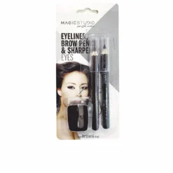 Magic Eyeliner Brow Pencil And Sharpener Set Studio 2 Units
